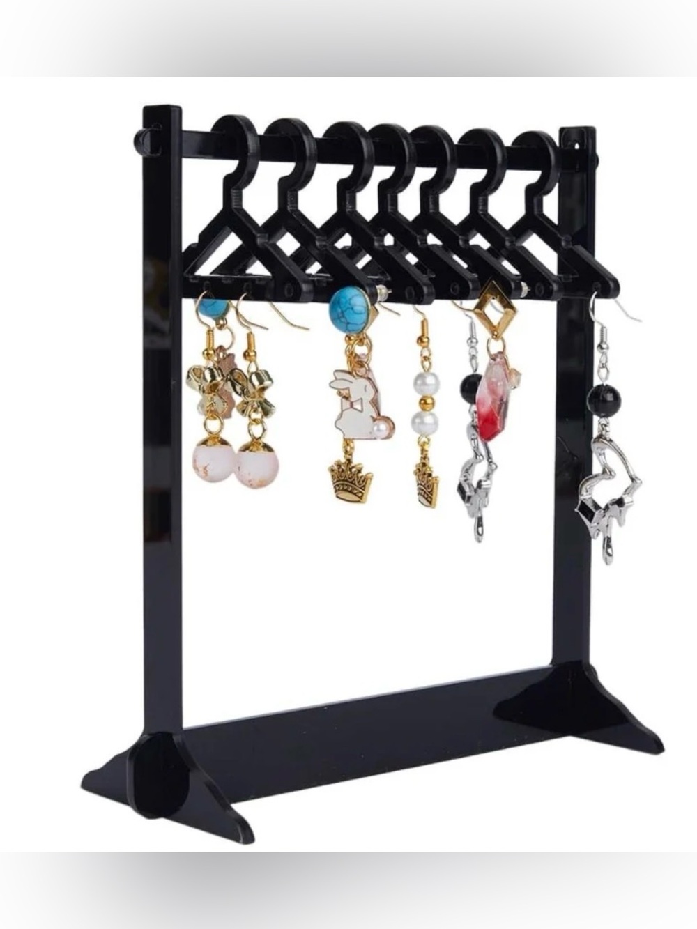 Black Acrylic Mini Jewelry Hanger - NEW!